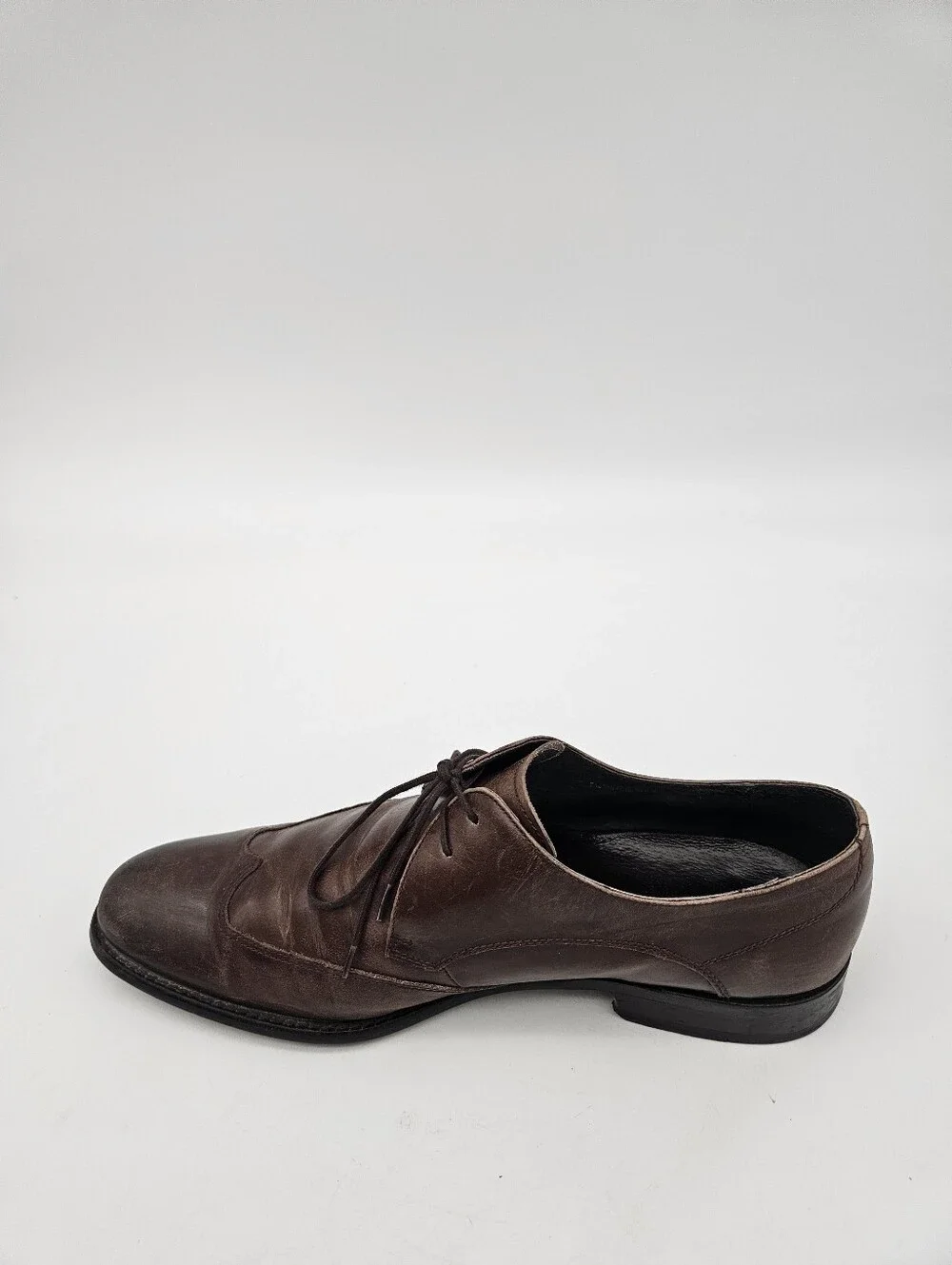John Varvatos USA Wingtip Derby Mens Size 10M Brown Leather Dress Shoes